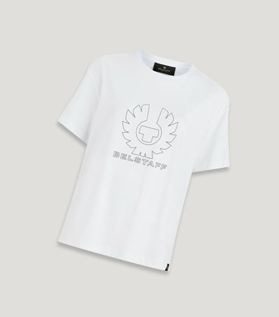 Belstaff Ride Phoenix T-shirt Women's Shirts & Tops White | 0916-TPMZR