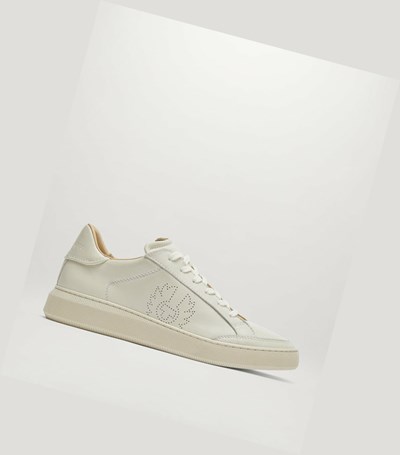Belstaff Track Low Tops Men's Sneakers White | 2658-JYBFG
